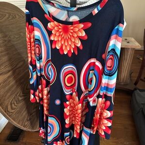 Colorful Floral Women's Top